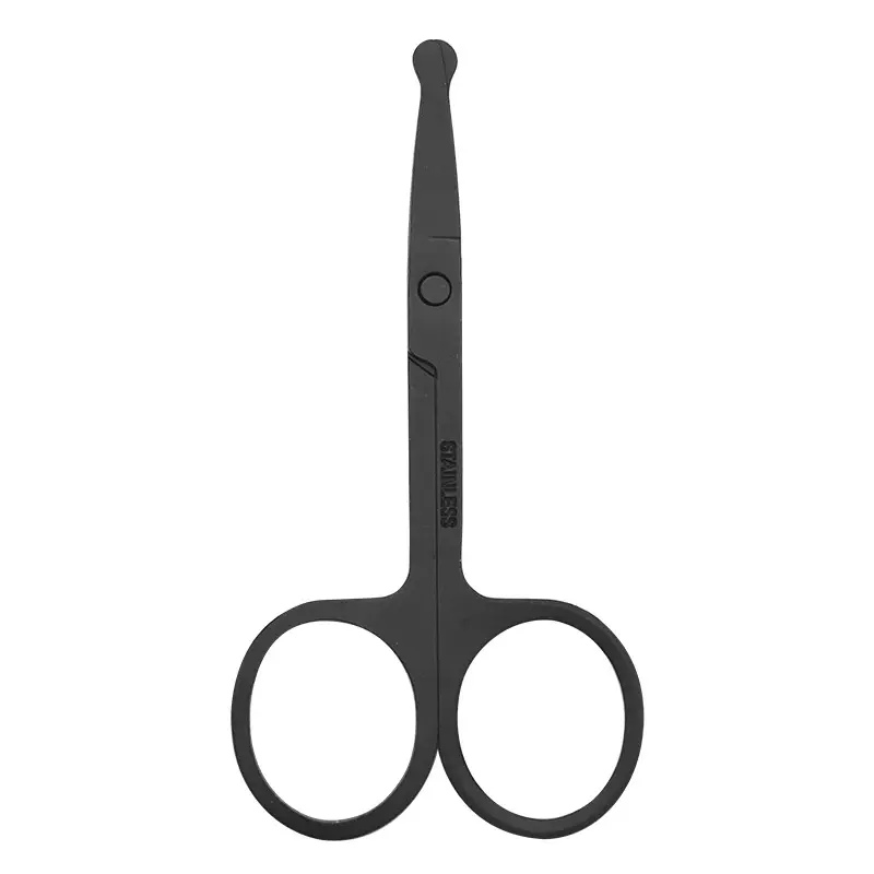 Stainless Steel Eyebrow Trimming Scissors with Round Nose Hair Scissors - Image 3