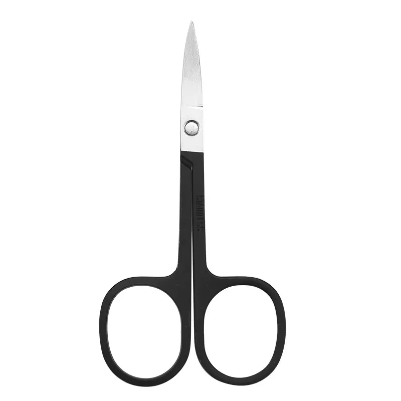 Stainless Steel Eyebrow Trimming Scissors with Round Nose Hair Scissors - Image 4