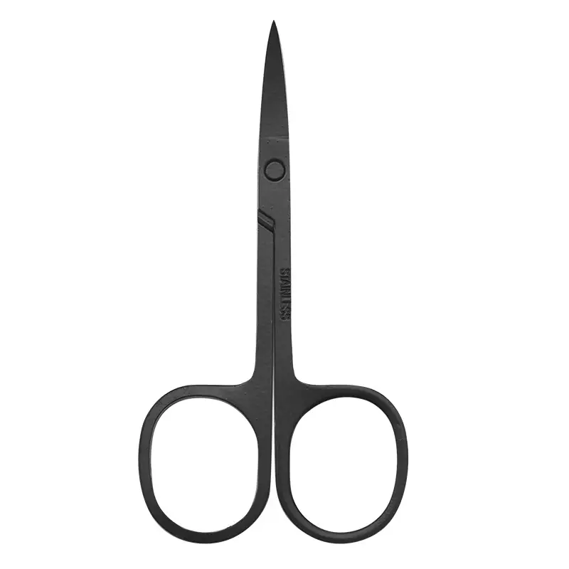 Stainless Steel Eyebrow Trimming Scissors with Round Nose Hair Scissors - Image 5