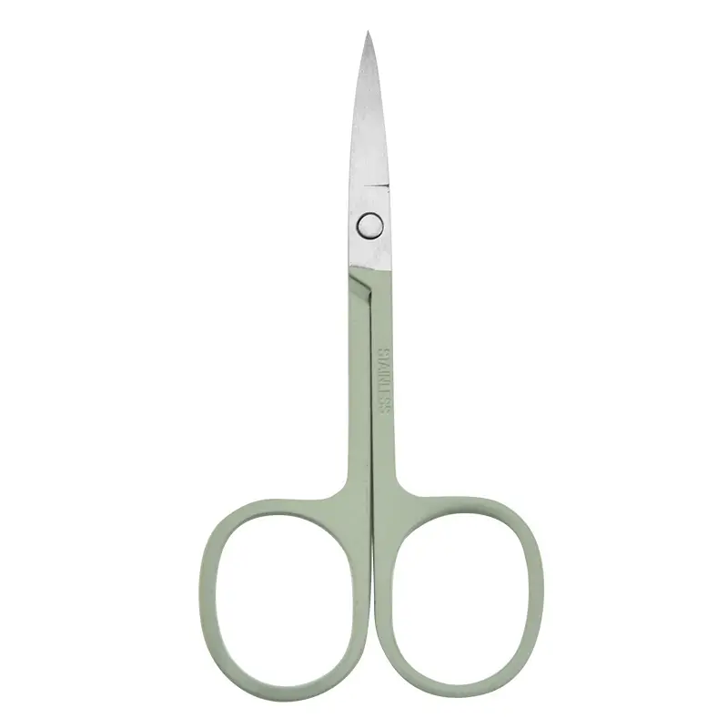 Stainless Steel Eyebrow Trimming Scissors with Round Nose Hair Scissors - Image 6