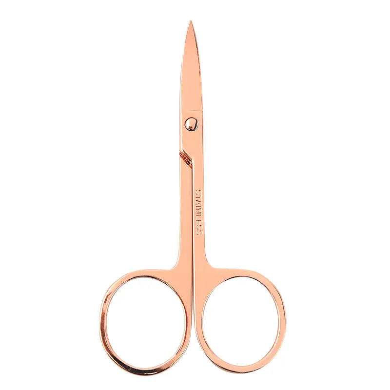 Stainless Steel Eyebrow Trimming Scissors with Round Nose Hair Scissors - Image 8