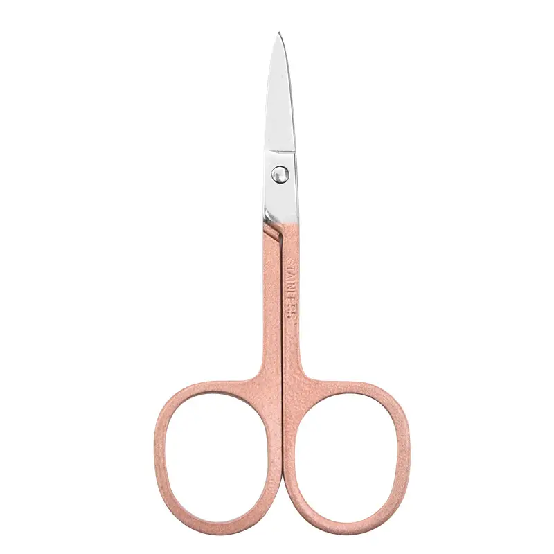 Stainless Steel Eyebrow Trimming Scissors with Round Nose Hair Scissors - Image 9