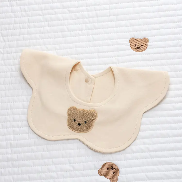 Baby Pure Cotton Bear Scarf Towel Set - Image 23