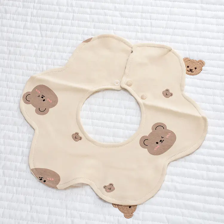 Baby Pure Cotton Bear Scarf Towel Set - Image 24