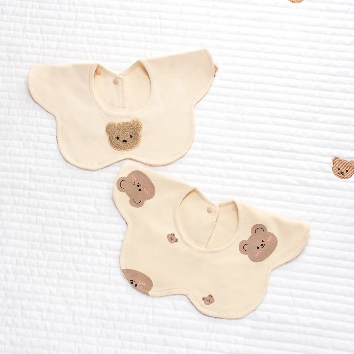 Baby Pure Cotton Bear Scarf Towel Set — feature 10