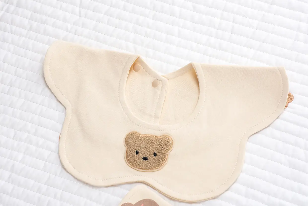 Baby Pure Cotton Bear Scarf Towel Set — feature 11