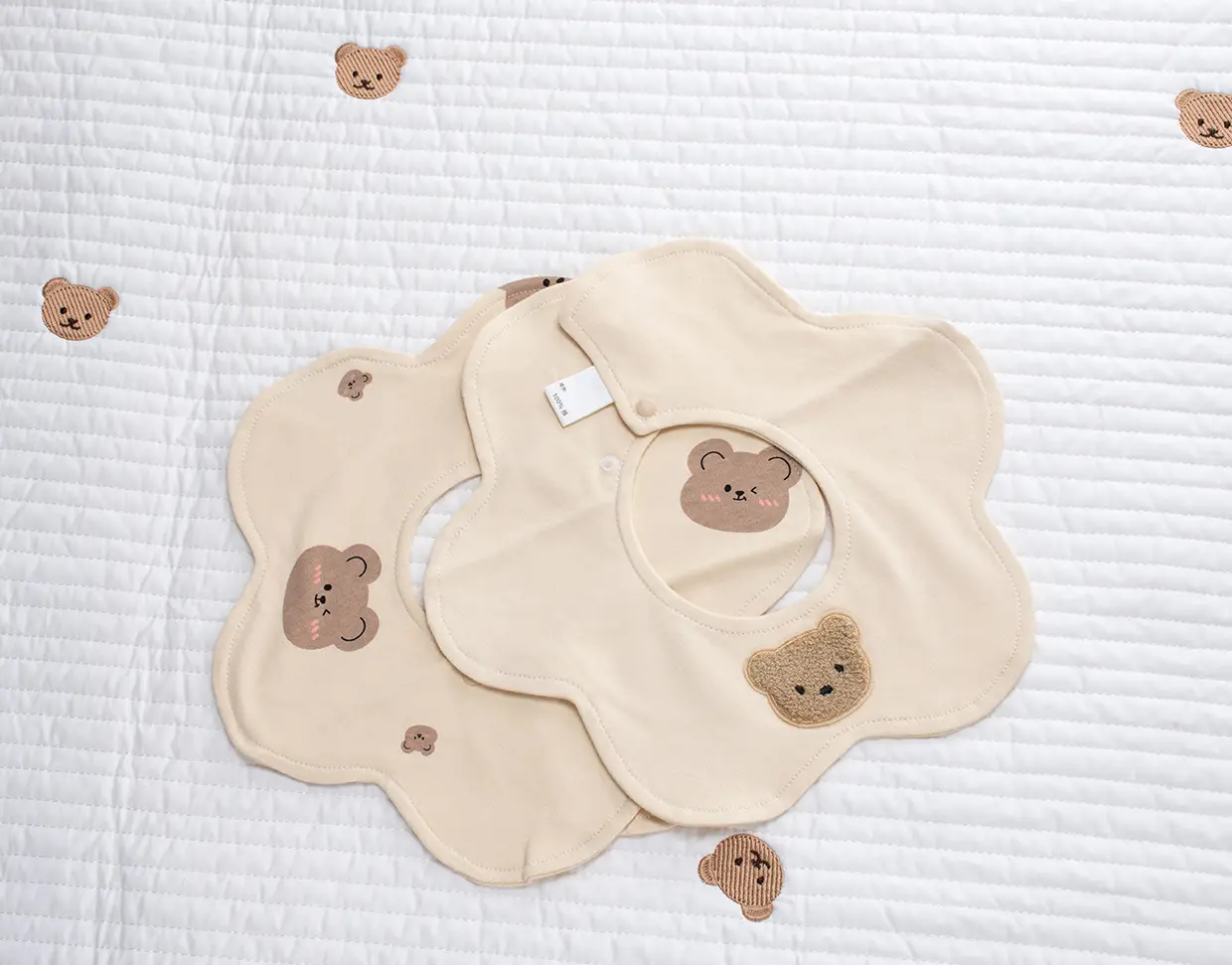 Baby Pure Cotton Bear Scarf Towel Set — feature 13