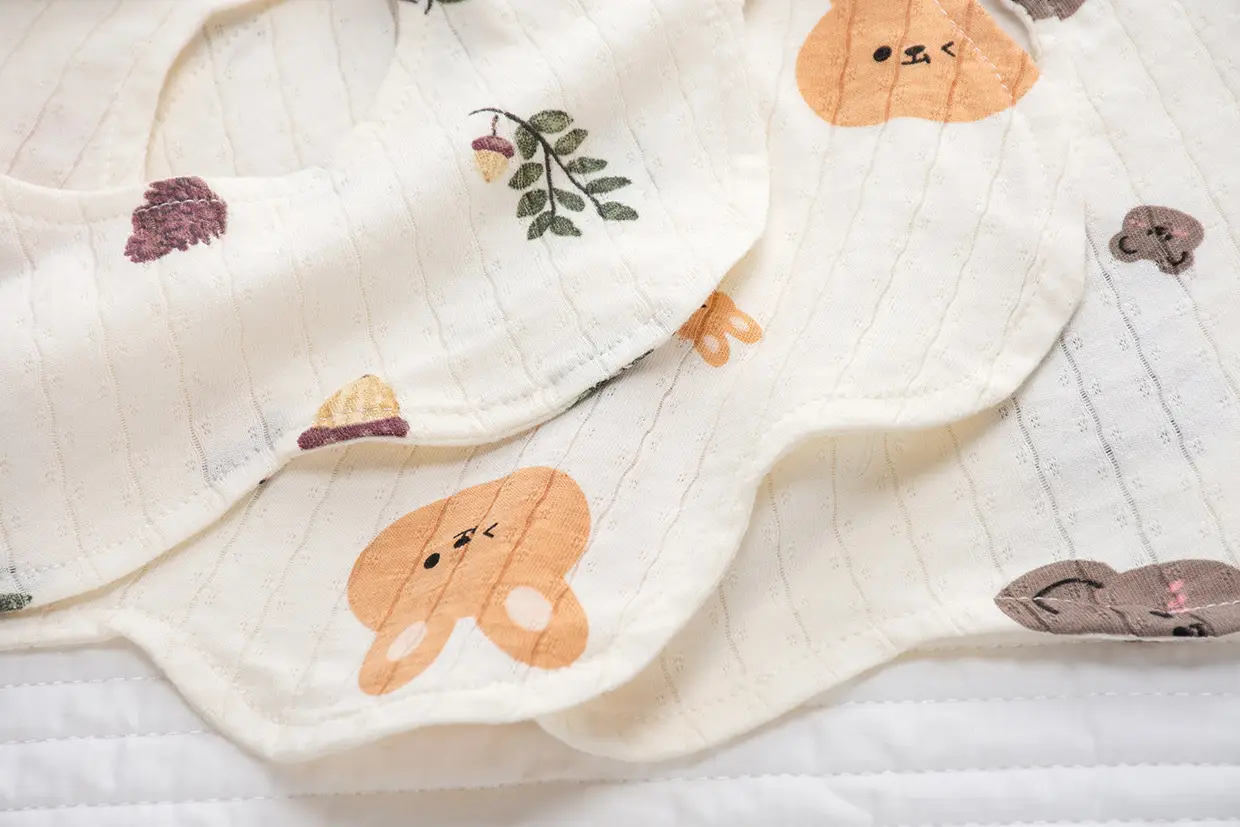 Baby Pure Cotton Bear Scarf Towel Set — feature 24
