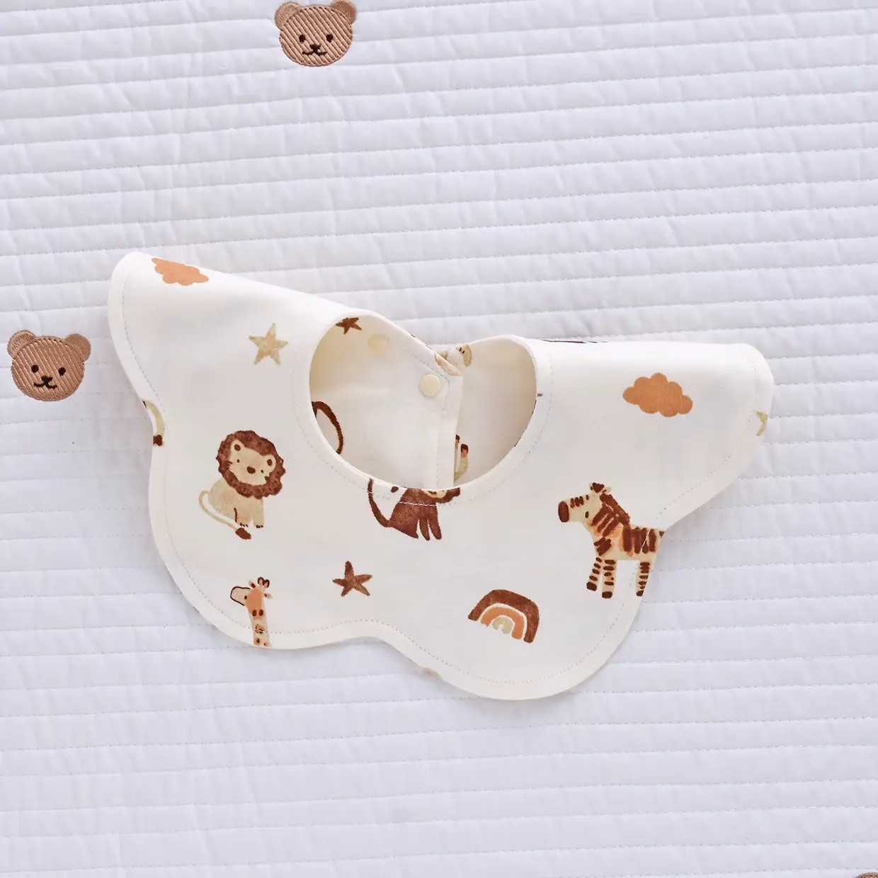 Baby Pure Cotton Bear Scarf Towel Set - Image 10