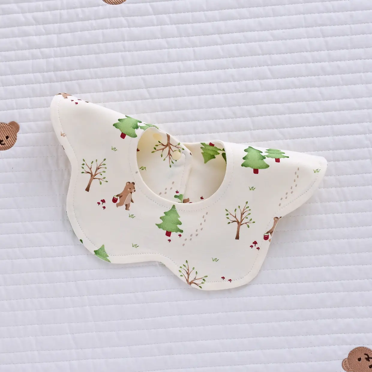 Baby Pure Cotton Bear Scarf Towel Set - Image 11
