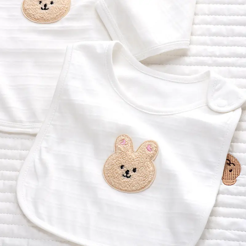 Baby Pure Cotton Bear Scarf Towel Set - Image 15
