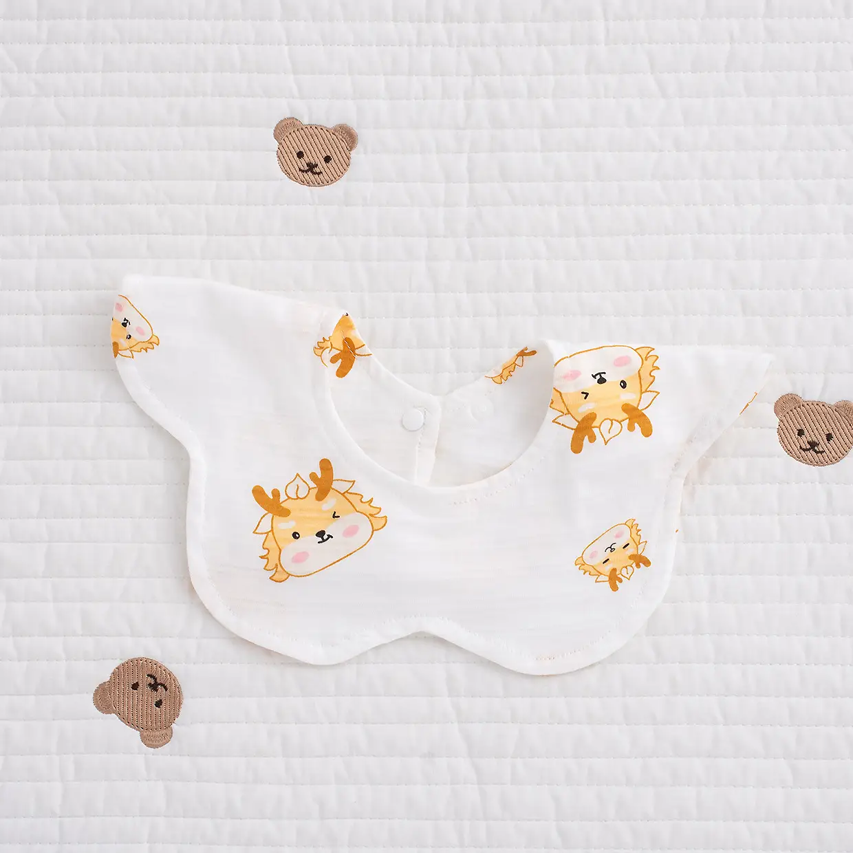 Baby Pure Cotton Bear Scarf Towel Set - Image 19