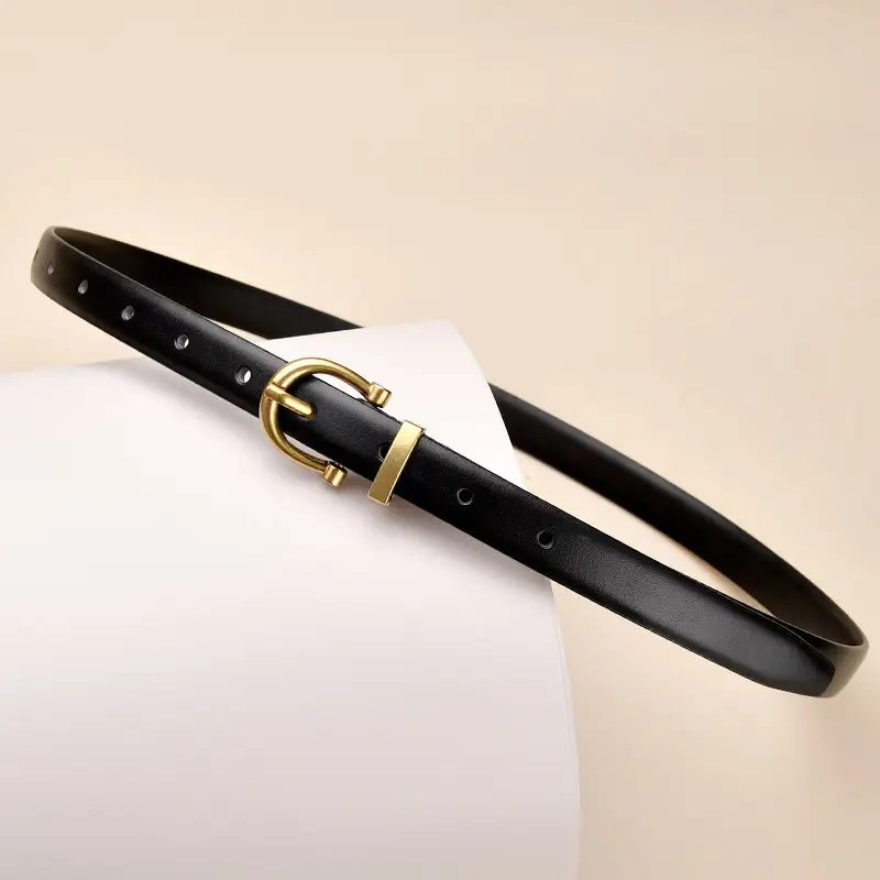 Women Genuine Leather Belt Autumn Style White Brown - Image 7