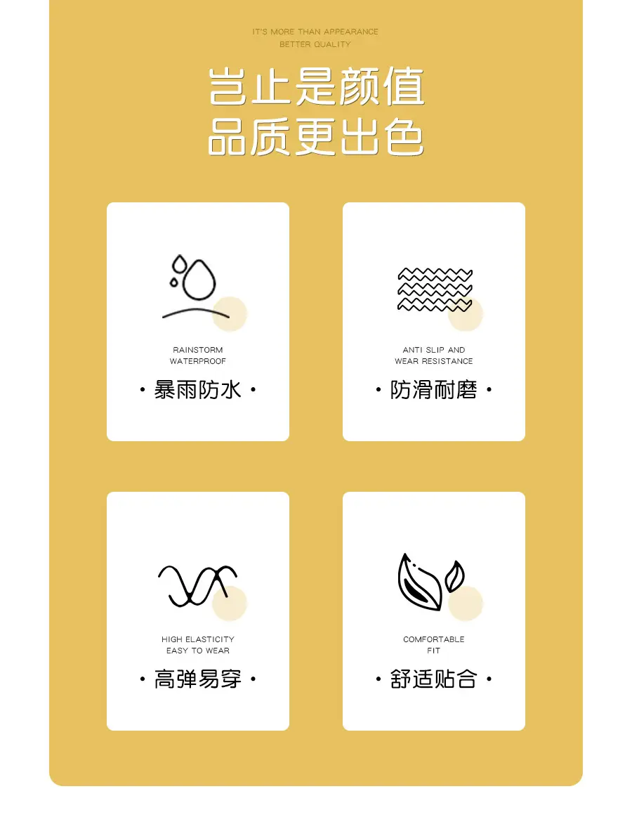 Waterproof Silicone Rain Cover for Men Women — feature 3