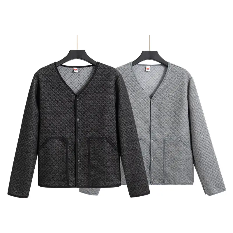 Men's Black Knitted V-Neck Long Sleeve Top - Image 6