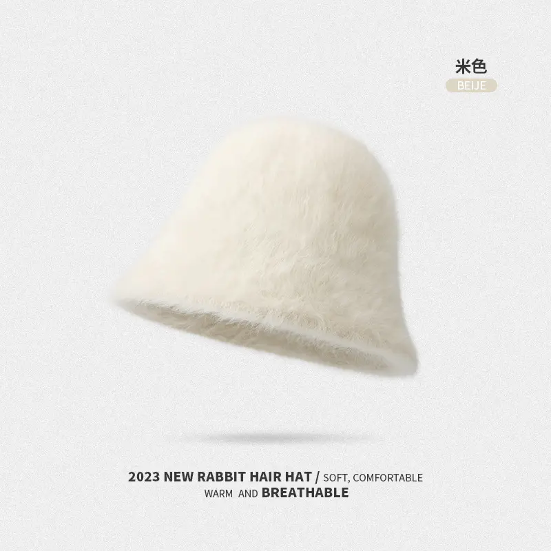 White Wool Balaclava for Winter Windproof Face Mask - Image 17
