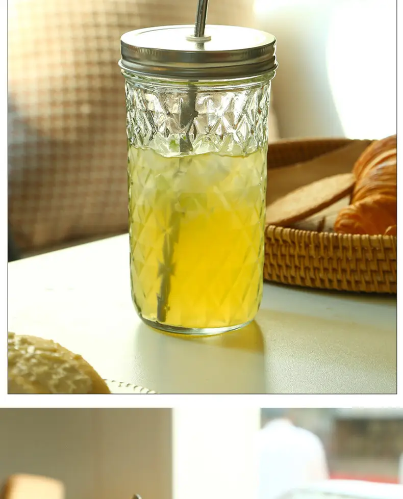 Glass Mason Cup Cold Brew with Straw & Lid — feature 11