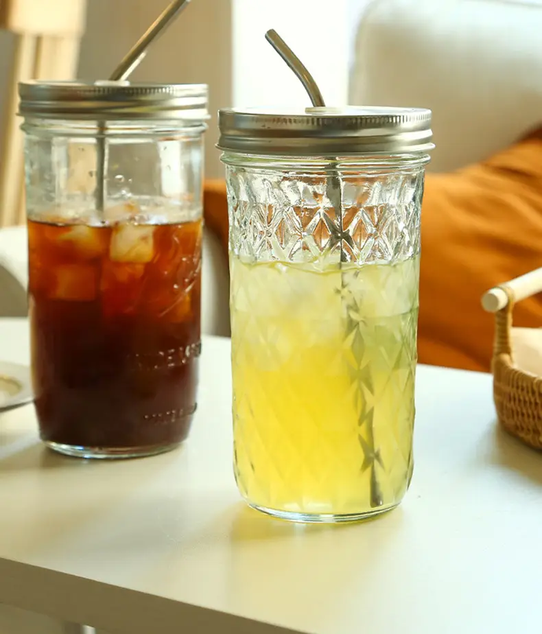 Glass Mason Cup Cold Brew with Straw & Lid — feature 12