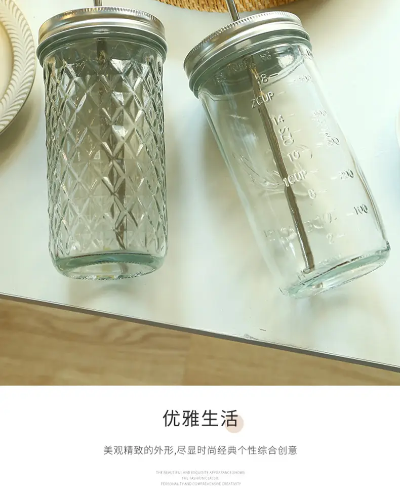 Glass Mason Cup Cold Brew with Straw & Lid — feature 6