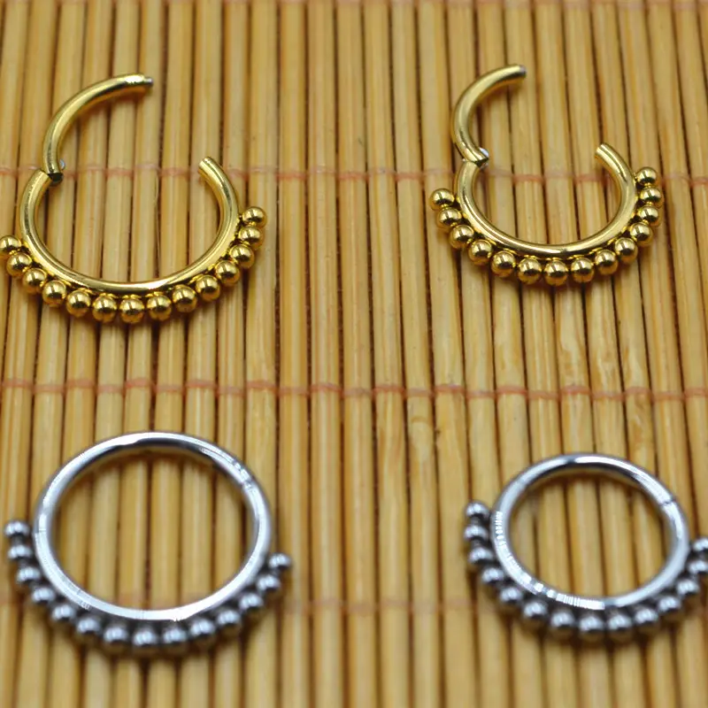 European & American Solder Ball Nose Rings for Piercing - Image 3