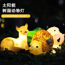 Resin Flower House Solar LED Light for Lawn Decor — feature 5