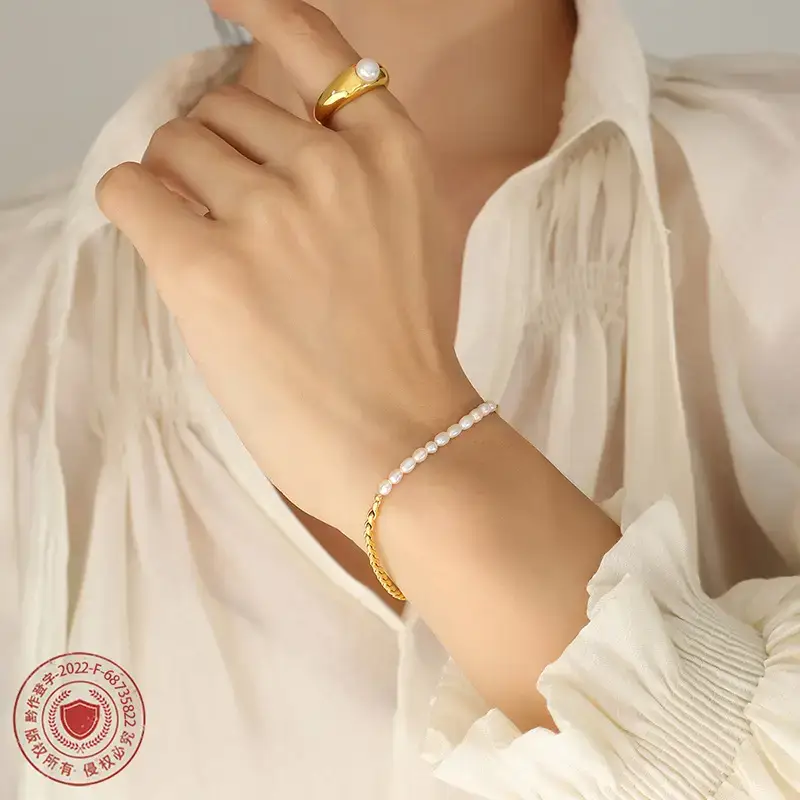 Korean Style Color-free Pearl Bracelet for Women