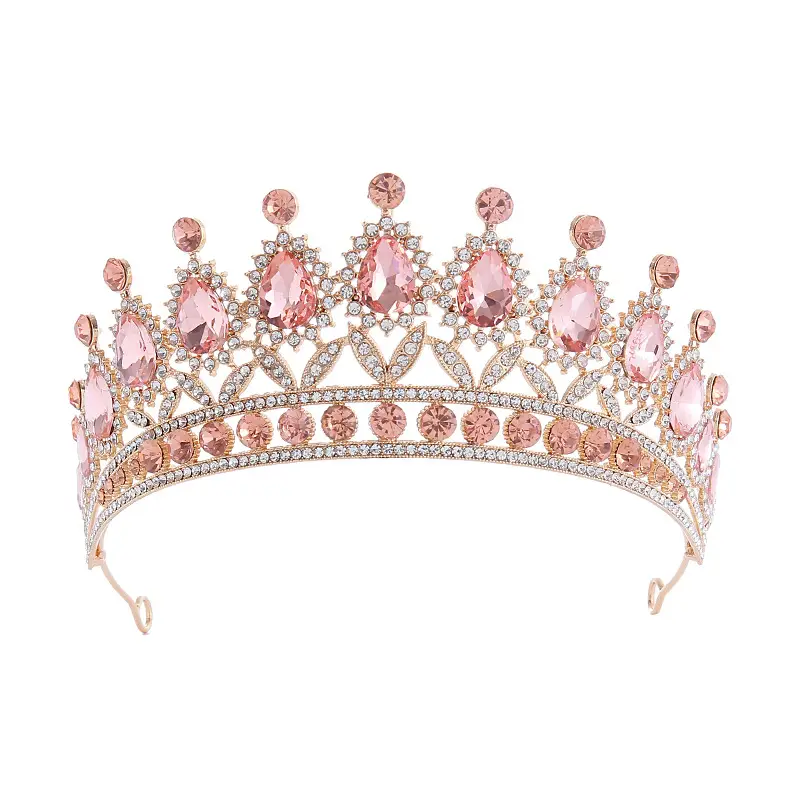 Purple Gemstone Queen's Crown for Bride & Party Wear - Image 10