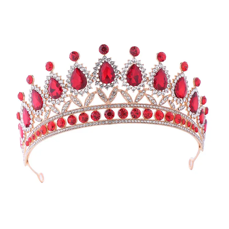 Purple Gemstone Queen's Crown for Bride & Party Wear - Image 7