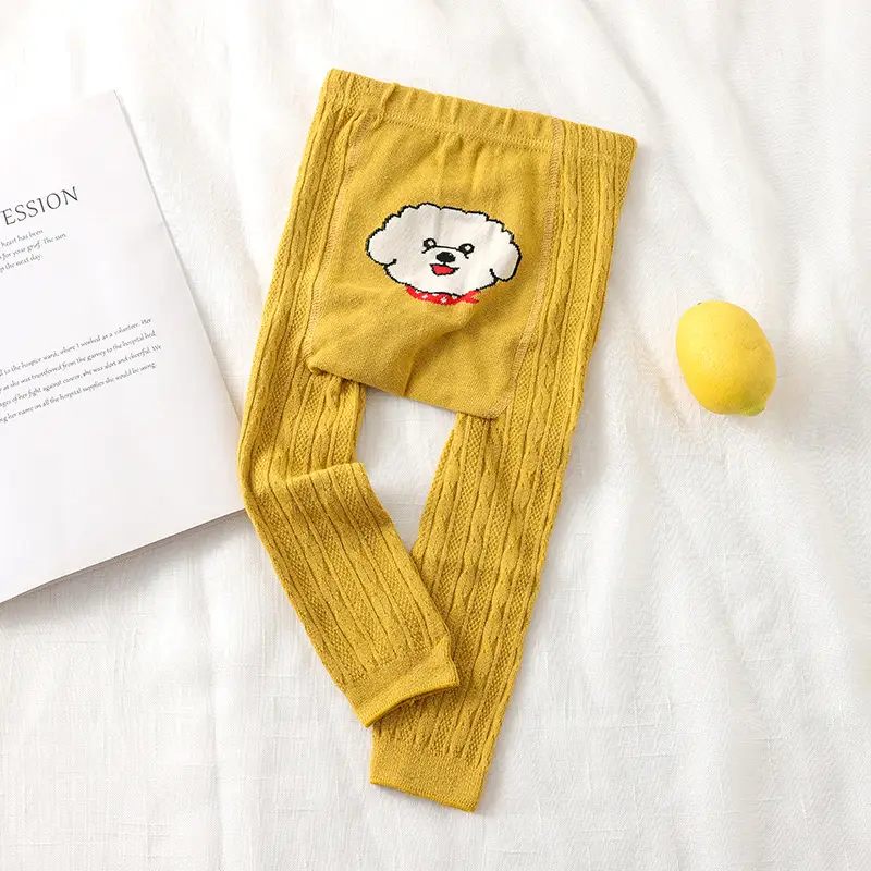 Baby Cotton Pants White Korean Cartoon 0-5Yr