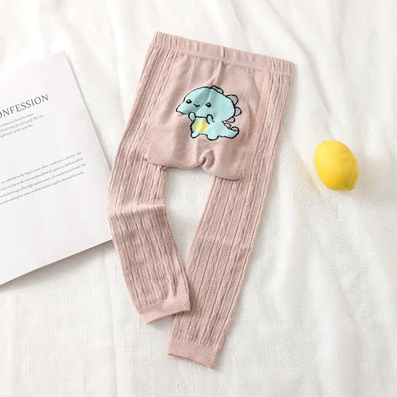 Baby Cotton Pants White Korean Cartoon 0-5Yr