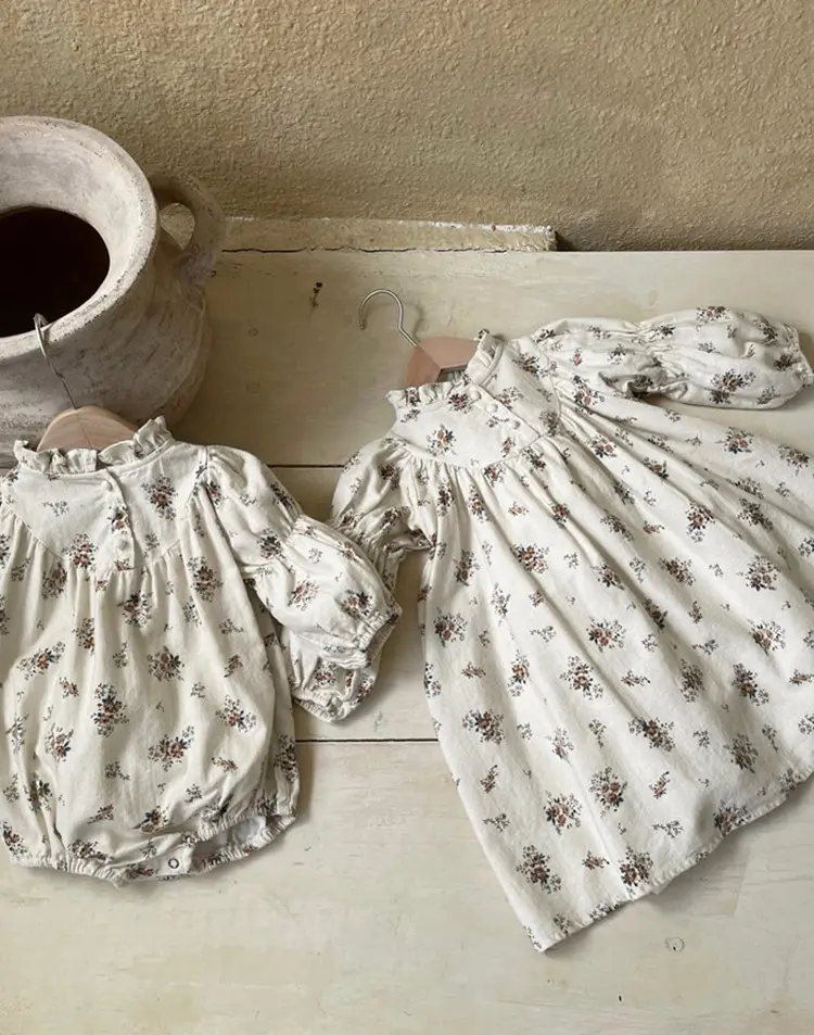 Girls Ruffled Collar Autumn Floral Dress 2026 — feature 10