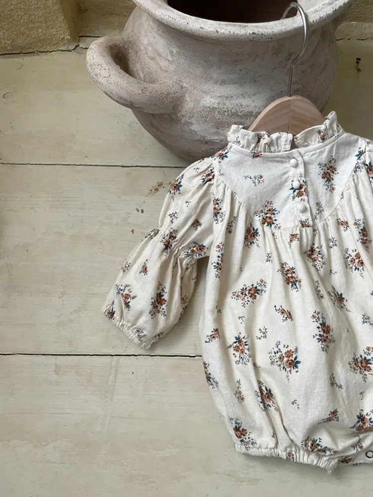 Girls Ruffled Collar Autumn Floral Dress 2026 — feature 13