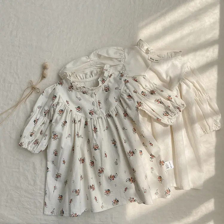 Girls Ruffled Collar Autumn Floral Dress 2026 — feature 21