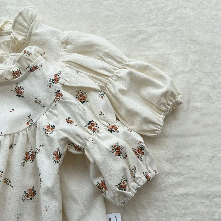 Girls Ruffled Collar Autumn Floral Dress 2026 — feature 23