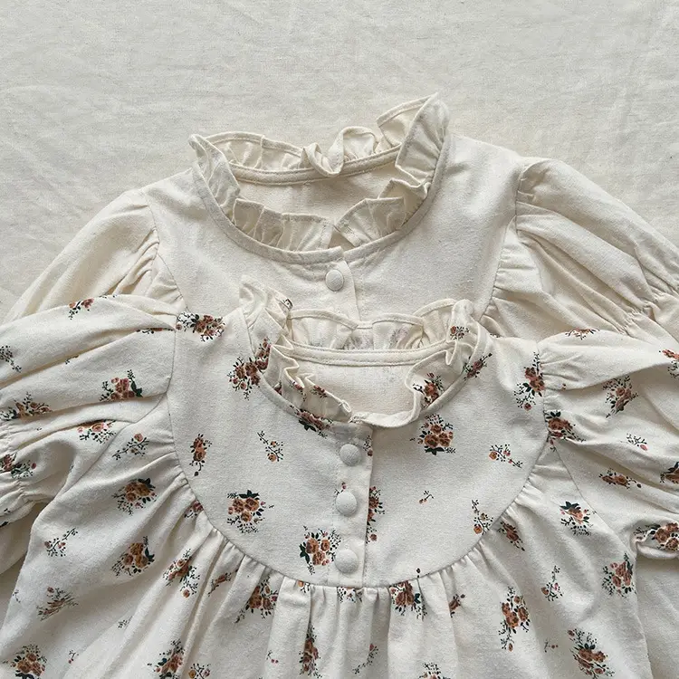 Girls Ruffled Collar Autumn Floral Dress 2026 — feature 24
