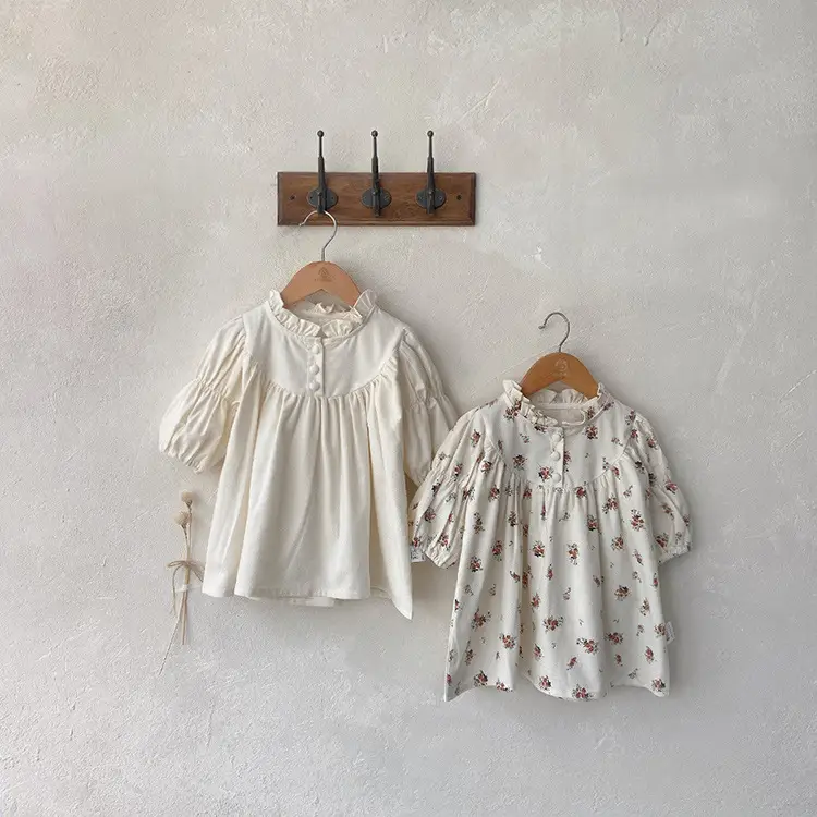 Girls Ruffled Collar Autumn Floral Dress 2026 — feature 28