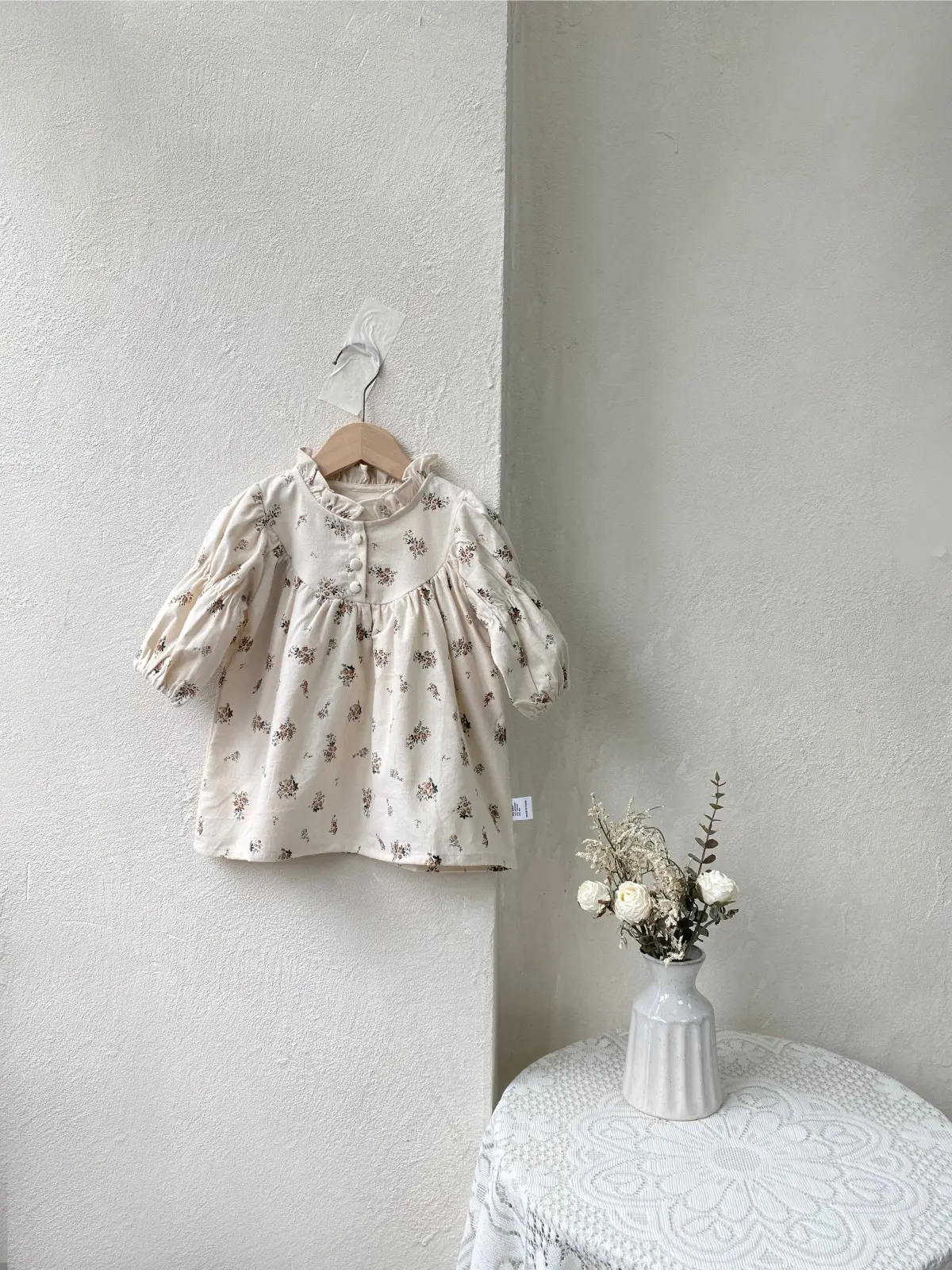 Girls Ruffled Collar Autumn Floral Dress 2026 — feature 29
