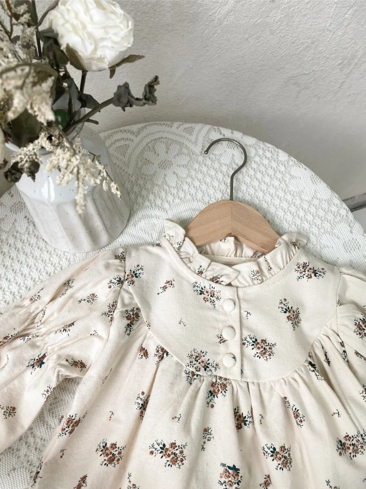 Girls Ruffled Collar Autumn Floral Dress 2026 — feature 30