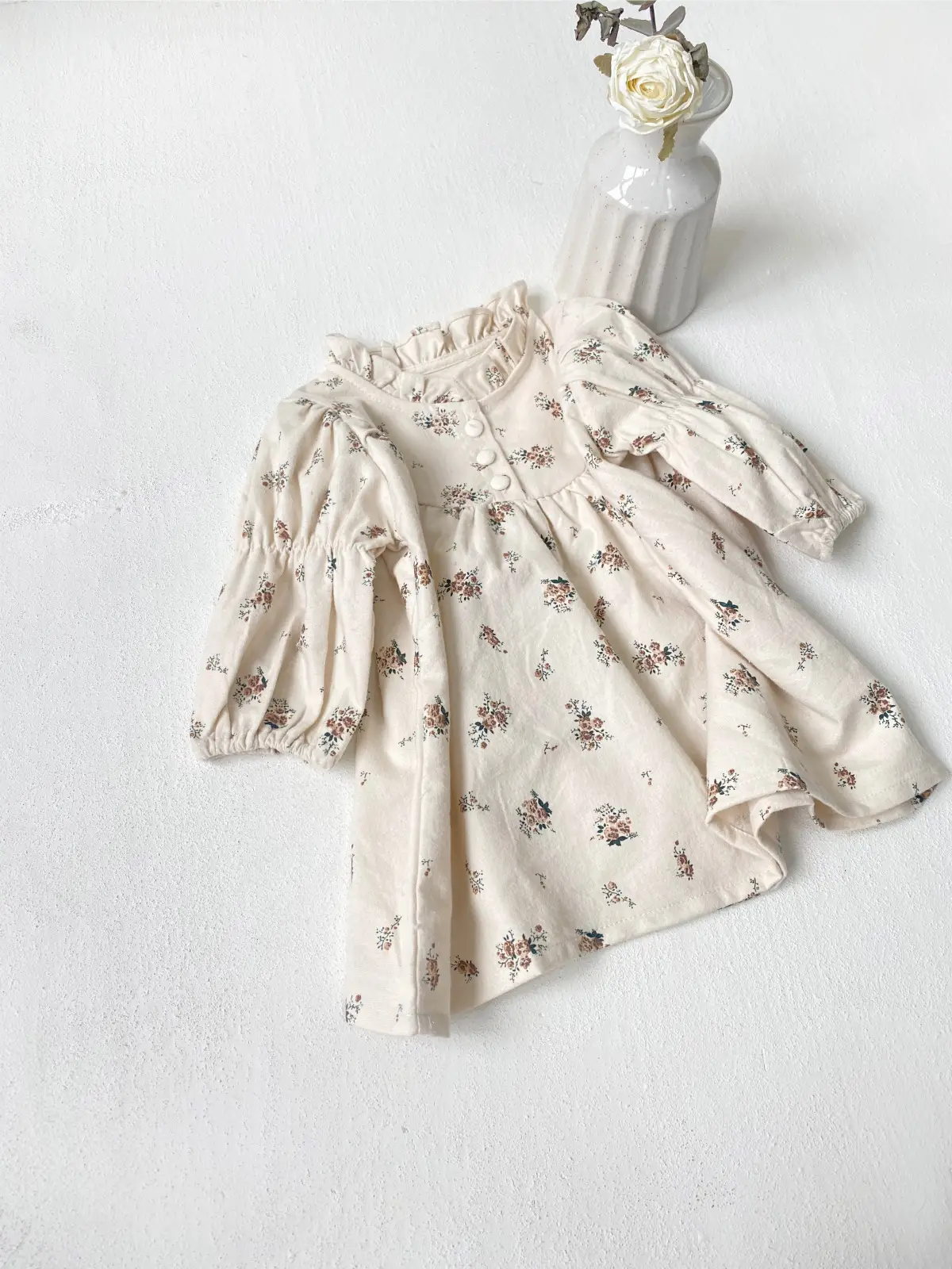 Girls Ruffled Collar Autumn Floral Dress 2026 — feature 33