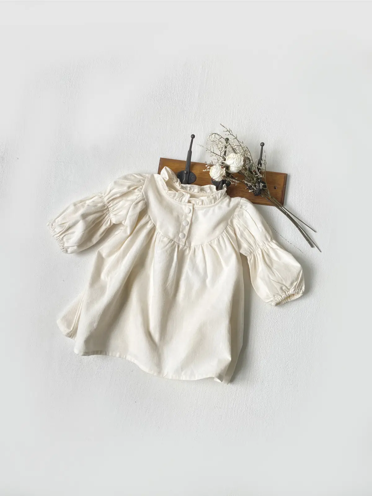 Girls Ruffled Collar Autumn Floral Dress 2026 — feature 36