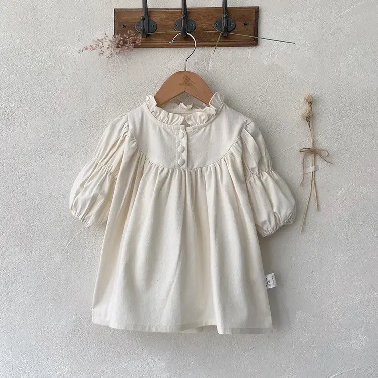 Girls Ruffled Collar Autumn Floral Dress 2026 — feature 19