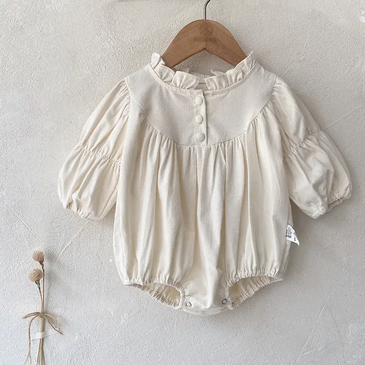 Girls Ruffled Collar Autumn Floral Dress 2026 - Image 3