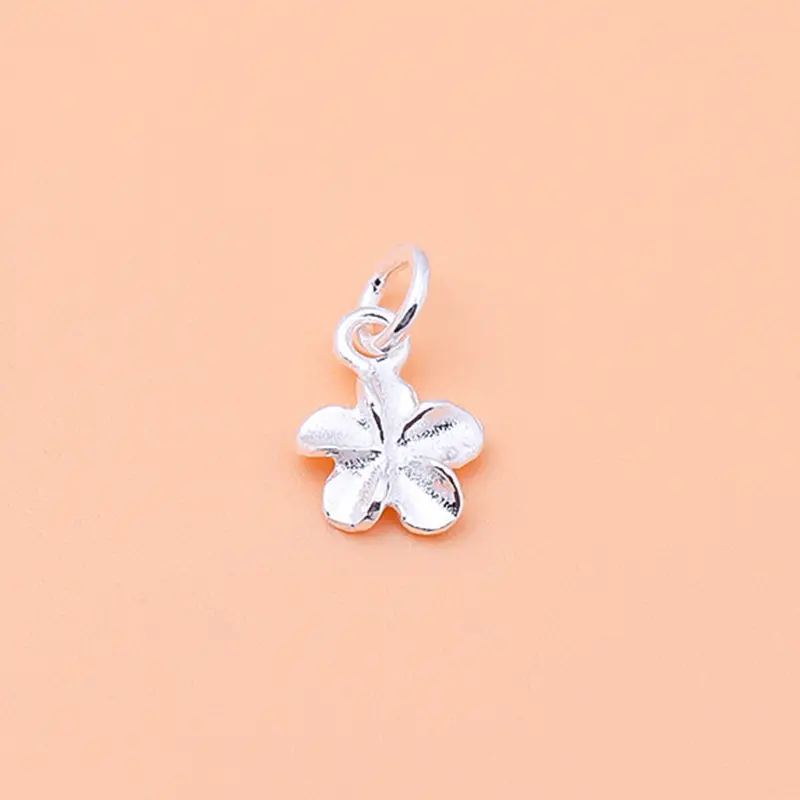 S925 Sterling Silver Bauhinia Flower Pendant Bracelet Set - Image 6