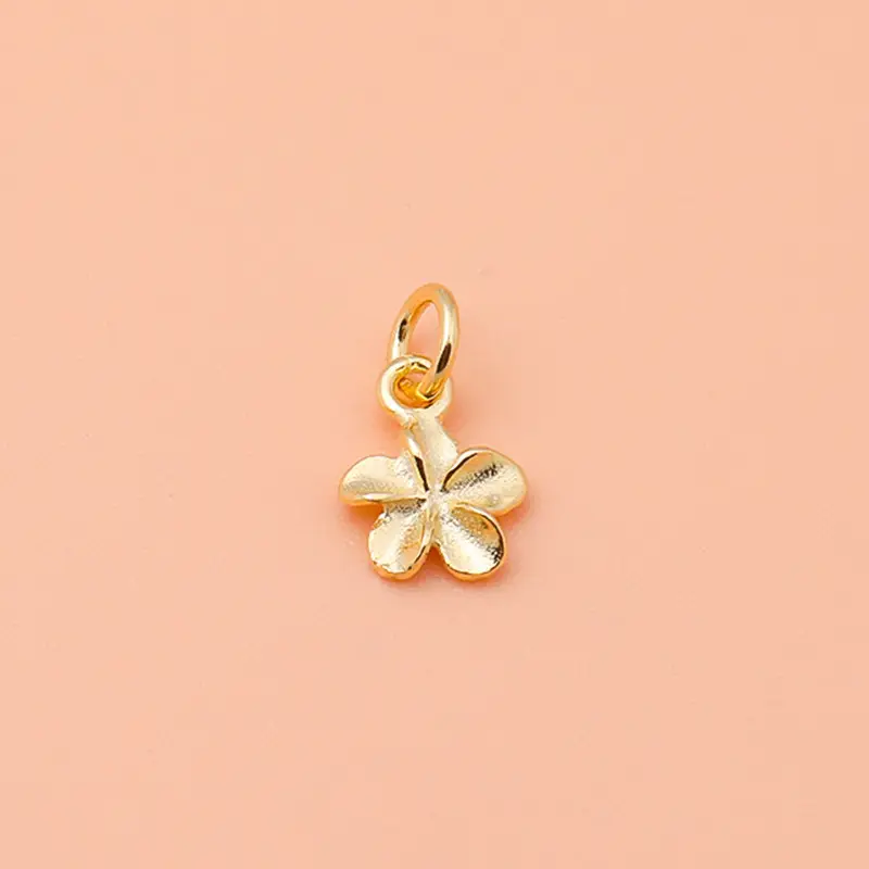S925 Sterling Silver Bauhinia Flower Pendant Bracelet Set - Image 3