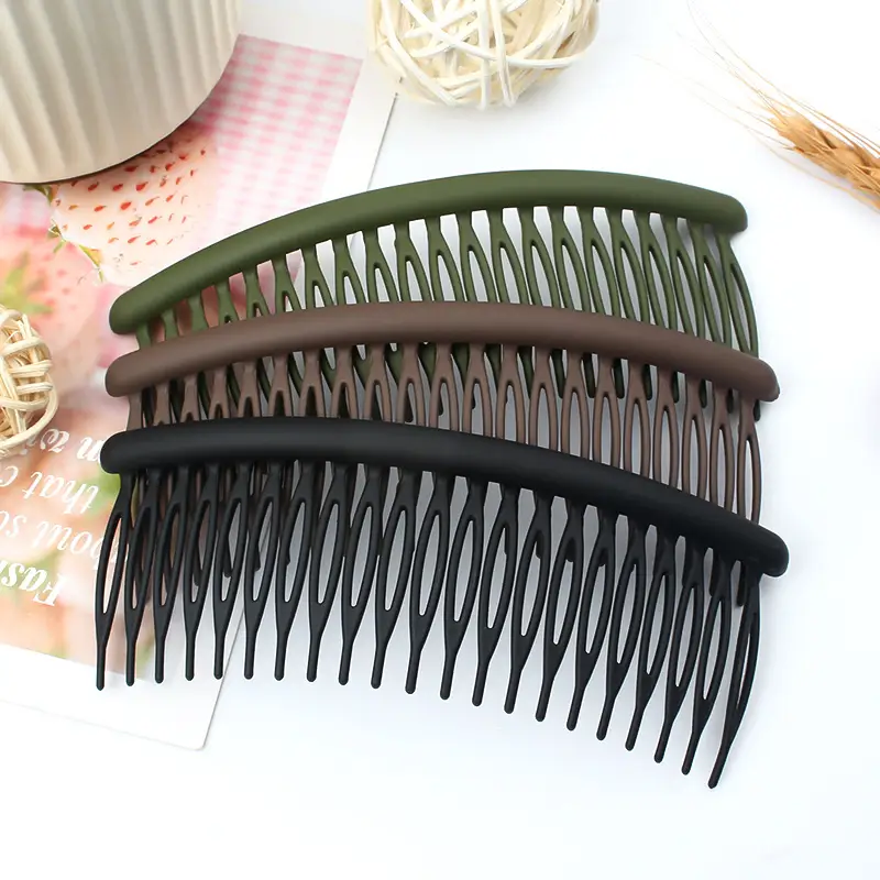 Black 21-Tooth Hair Comb for Women's Bangs - Image 18