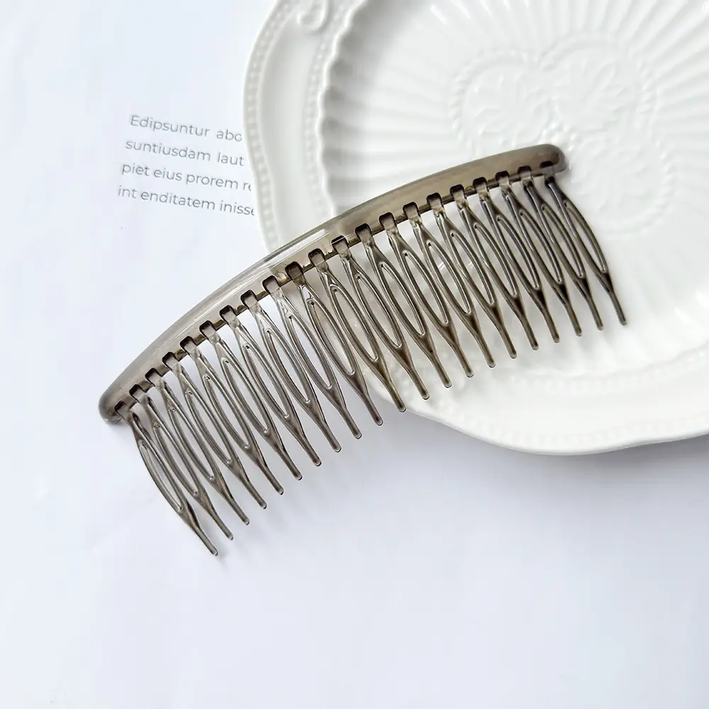 Black 21-Tooth Hair Comb for Women's Bangs - Image 13