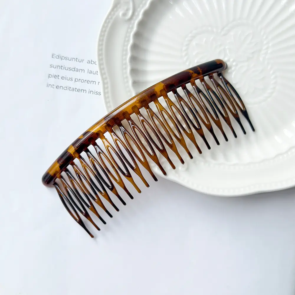 Black 21-Tooth Hair Comb for Women's Bangs - Image 15