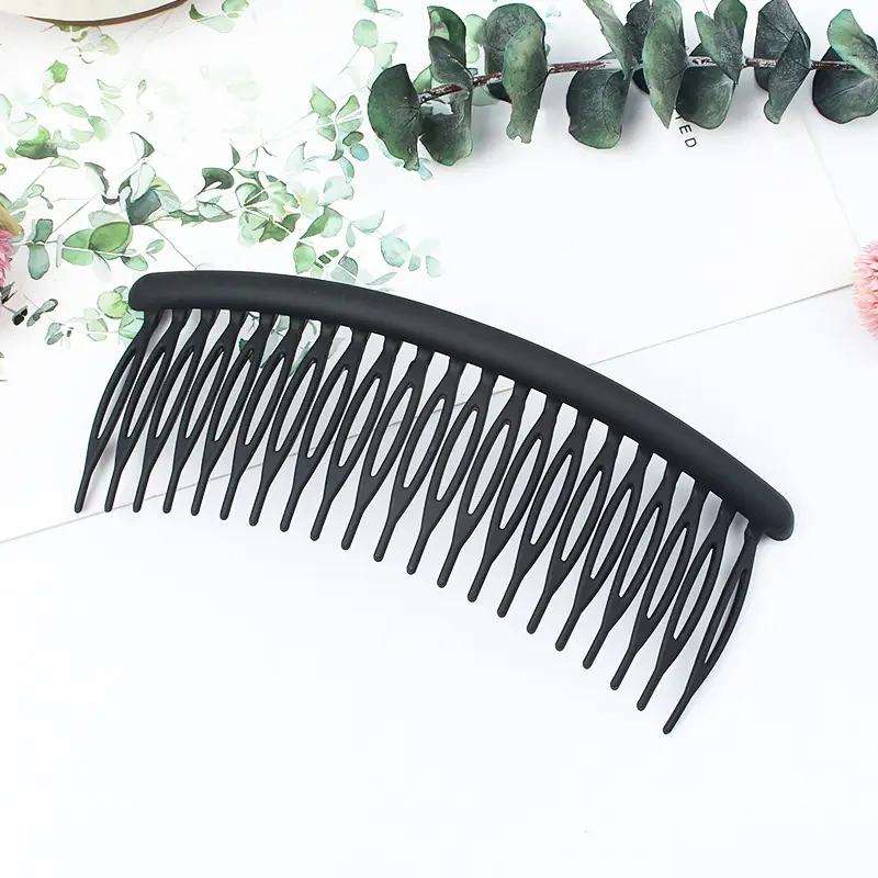 Black 21-Tooth Hair Comb for Women's Bangs - Image 2