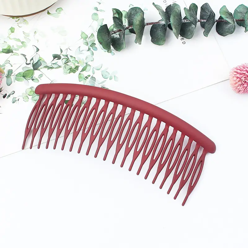 Black 21-Tooth Hair Comb for Women's Bangs - Image 3