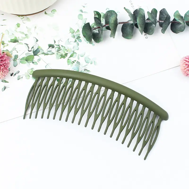 Black 21-Tooth Hair Comb for Women's Bangs - Image 4